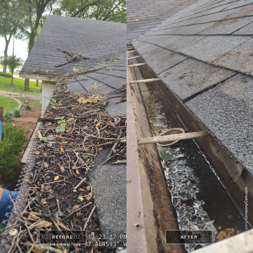Gutter cleaning and exterior surface cleaning in belton tx