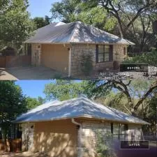 Metal Roof Cleaning & Pressure Washing Porch in Salado, TX 0