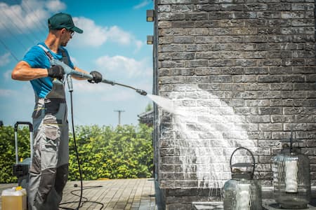 Tennis Court Pressure Washing