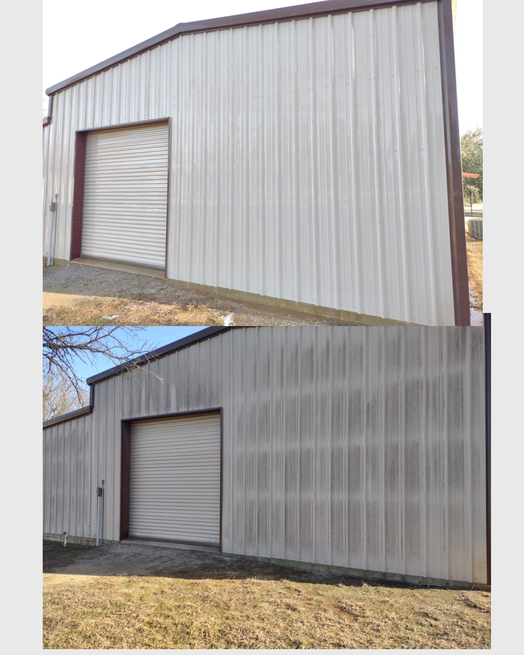 Soft Washing Metal Building in Salado, TX