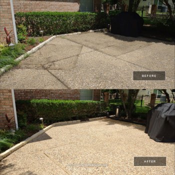 Aggregate Driveway Before & After