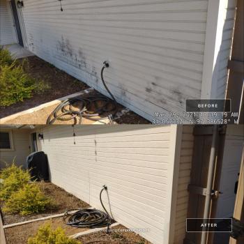 Siding before & after